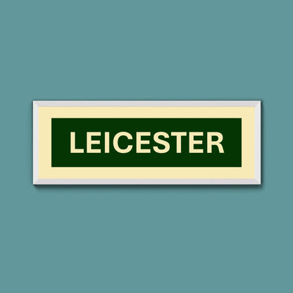 Framed Leicester Street Print - Above The Door