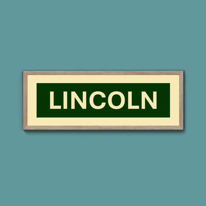 Framed Lincoln Street Print - Above The Door