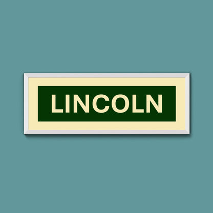 Framed Lincoln Street Print - Above The Door