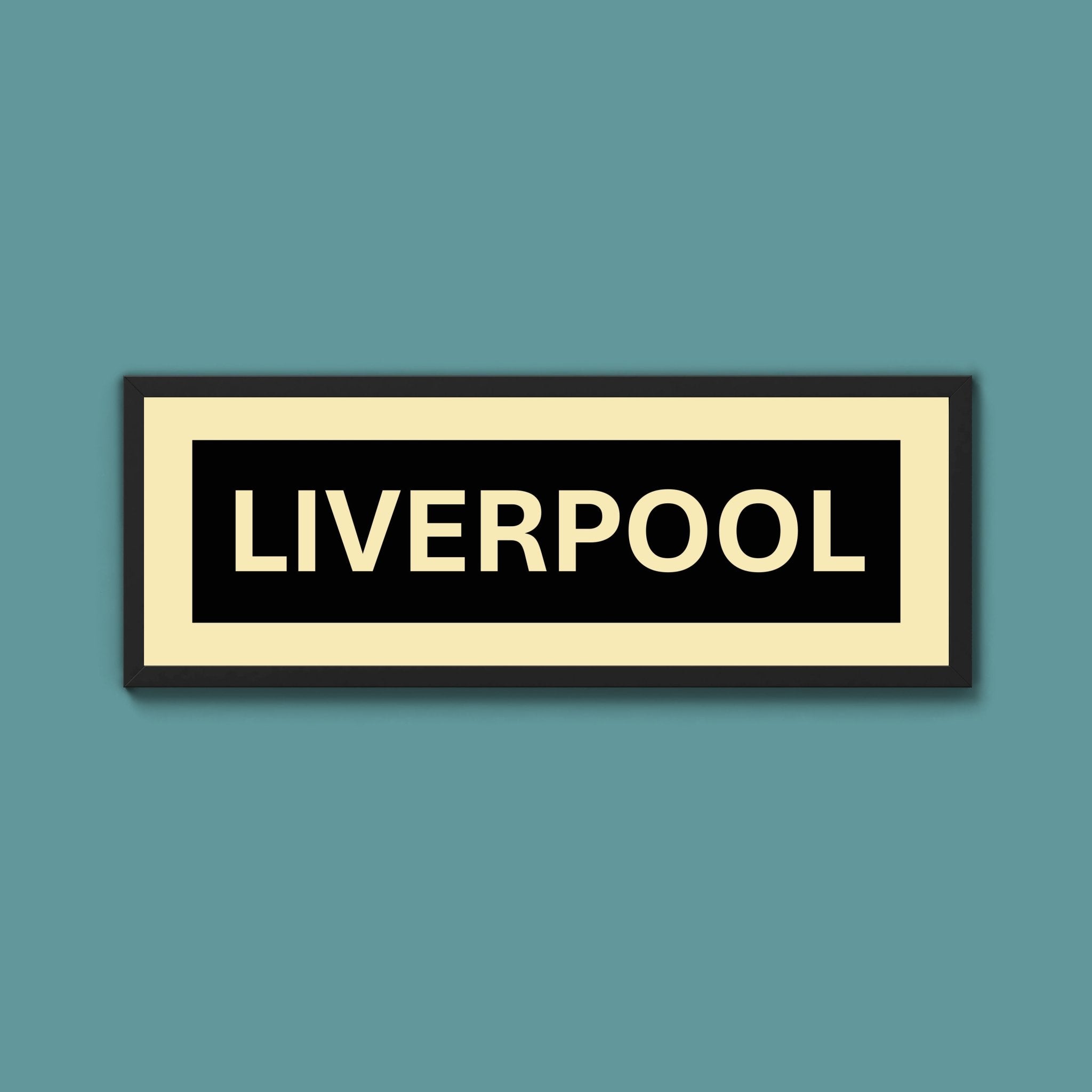 Framed Liverpool Street Print - Above The Door