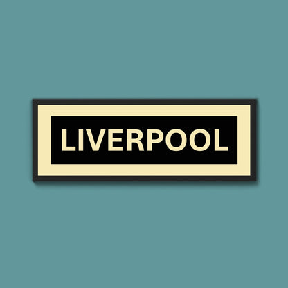 Framed Liverpool Street Print - Above The Door