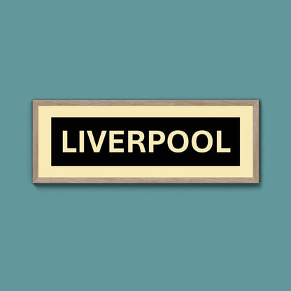 Framed Liverpool Street Print - Above The Door