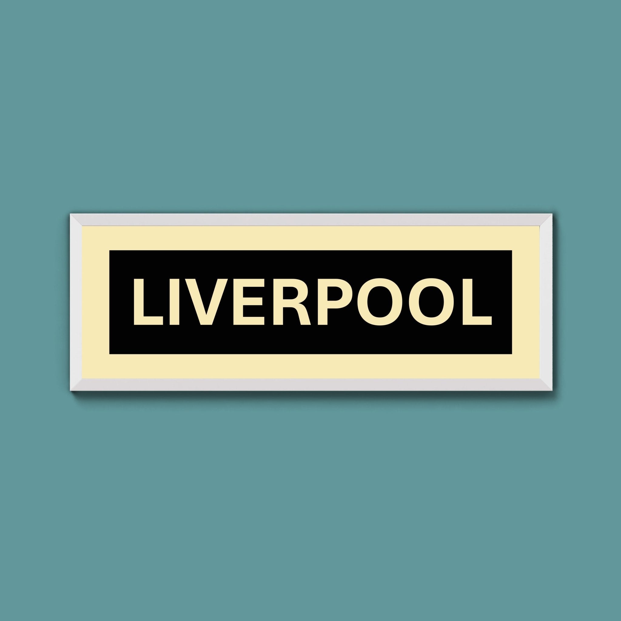 Framed Liverpool Street Print - Above The Door