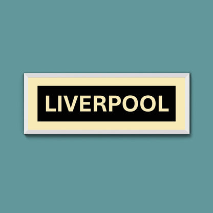 Framed Liverpool Street Print - Above The Door
