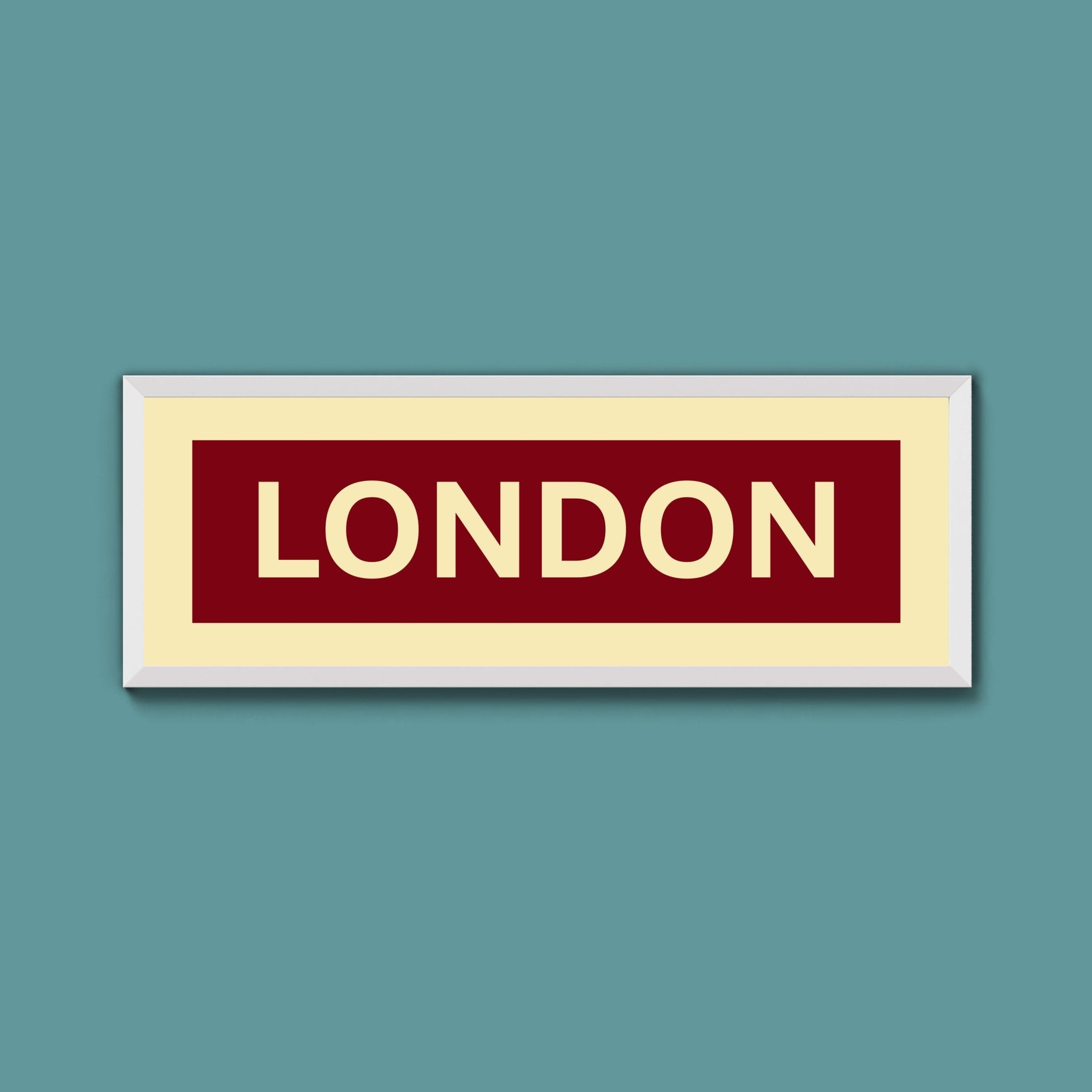 Framed London Street Print - Above The Door