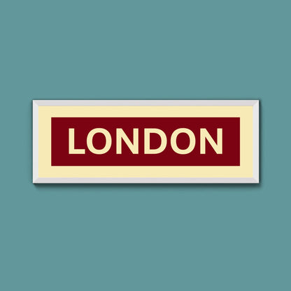 Framed London Street Print - Above The Door