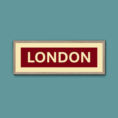 Framed London Street Print - Above The Door