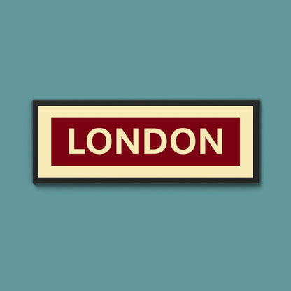 Framed London Street Print - Above The Door