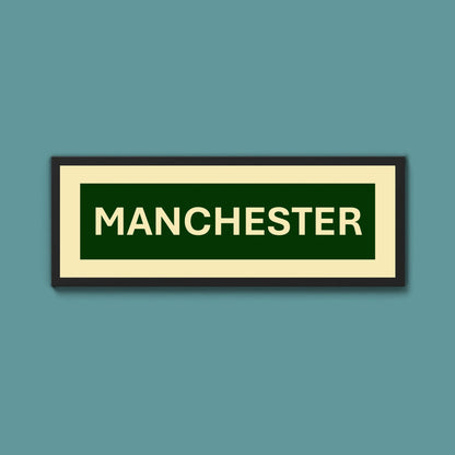 Framed Manchester Street Print - Above The Door