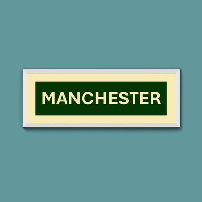 Framed Manchester Street Print - Above The Door
