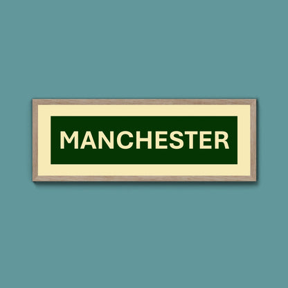 Framed Manchester Street Print - Above The Door