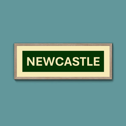 Framed Newcastle Street Print - Above The Door