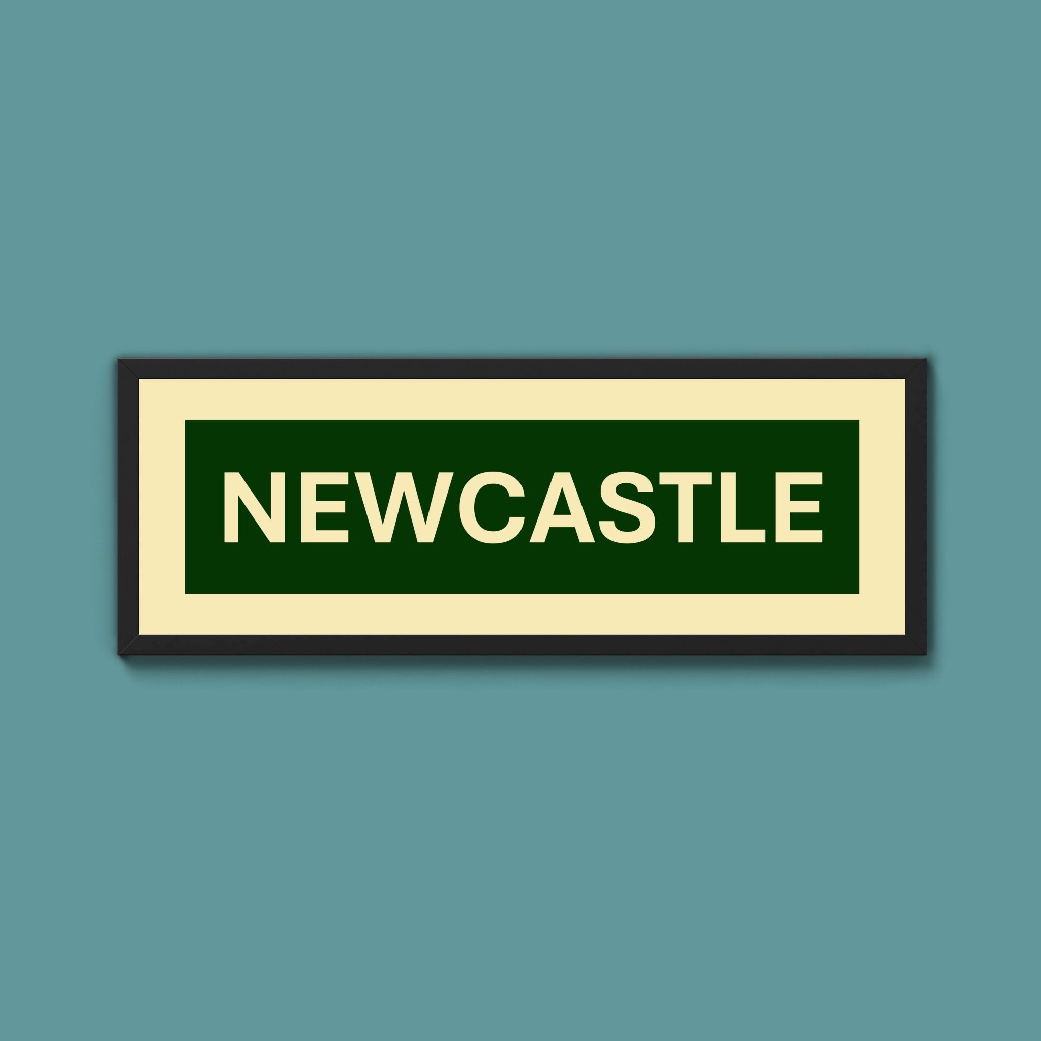 Framed Newcastle Street Print - Above The Door