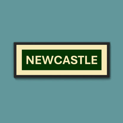 Framed Newcastle Street Print - Above The Door