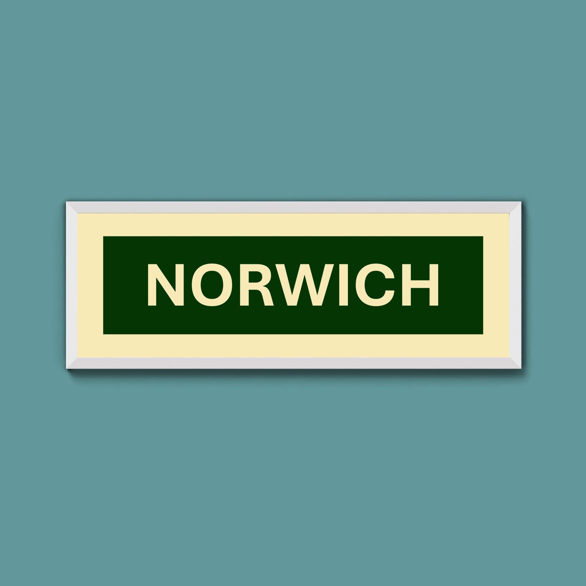 Framed Norwich Street Print - Above The Door