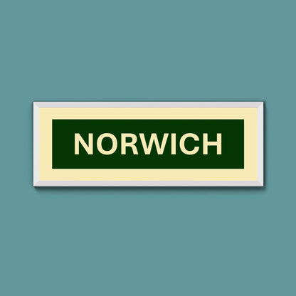 Framed Norwich Street Print - Above The Door