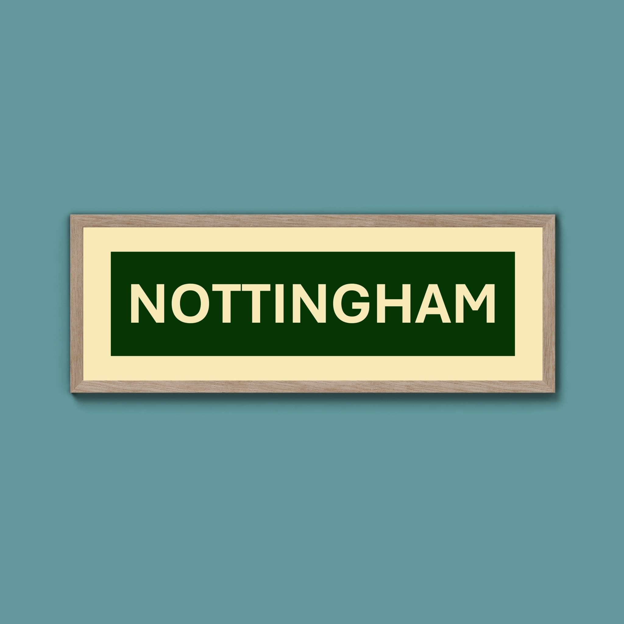 Framed Nottingham Street Print - Above The Door