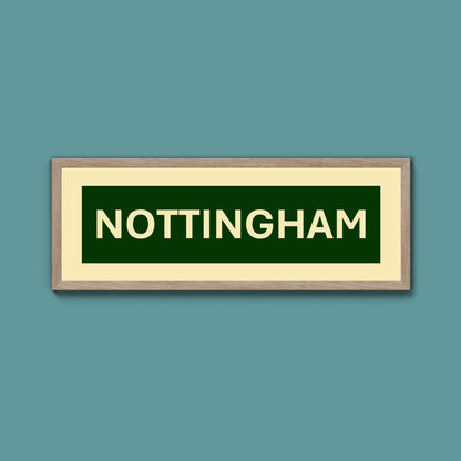 Framed Nottingham Street Print - Above The Door