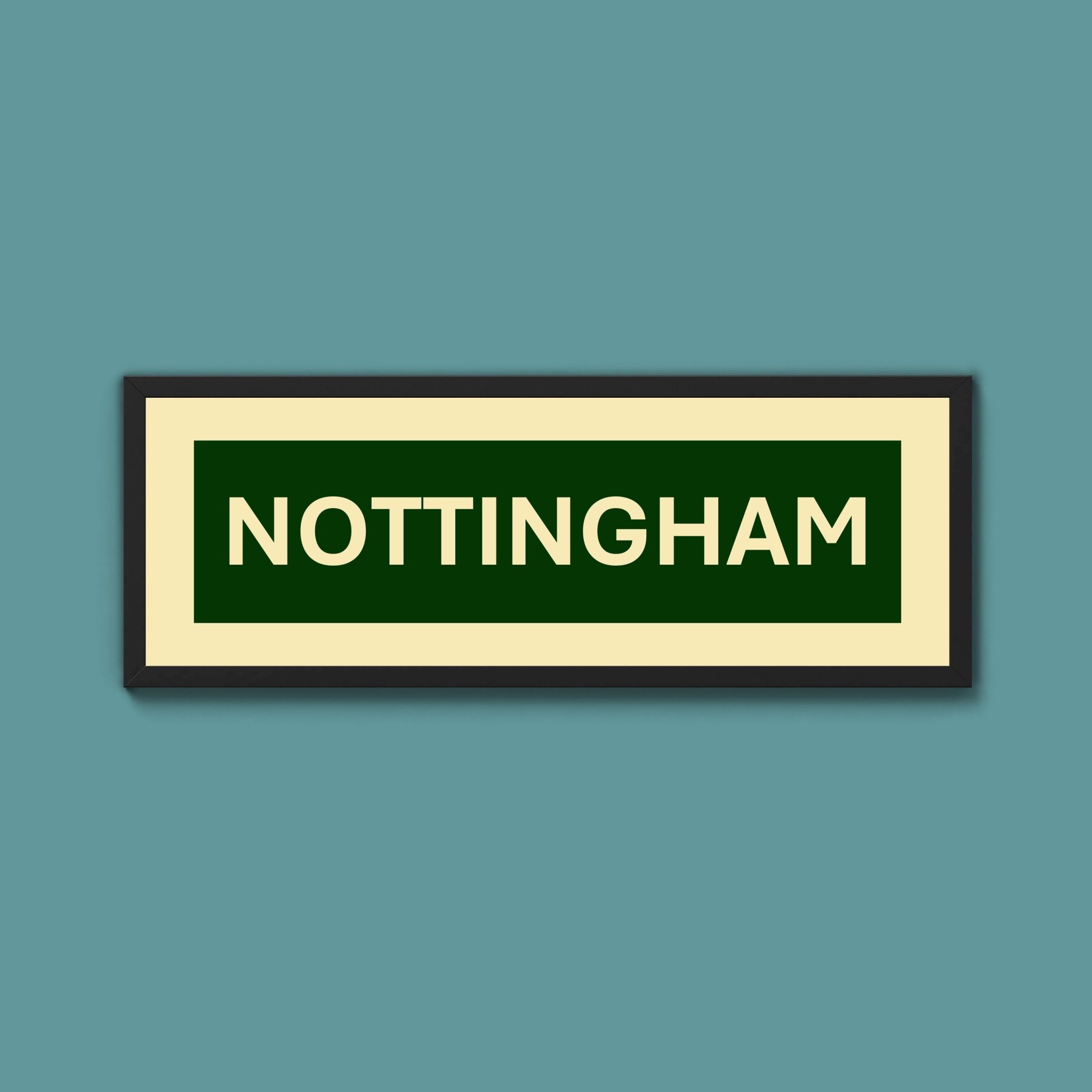 Framed Nottingham Street Print - Above The Door