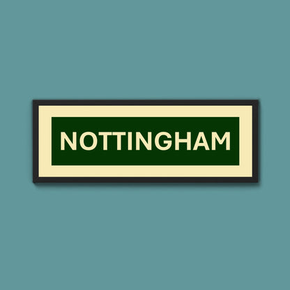 Framed Nottingham Street Print - Above The Door