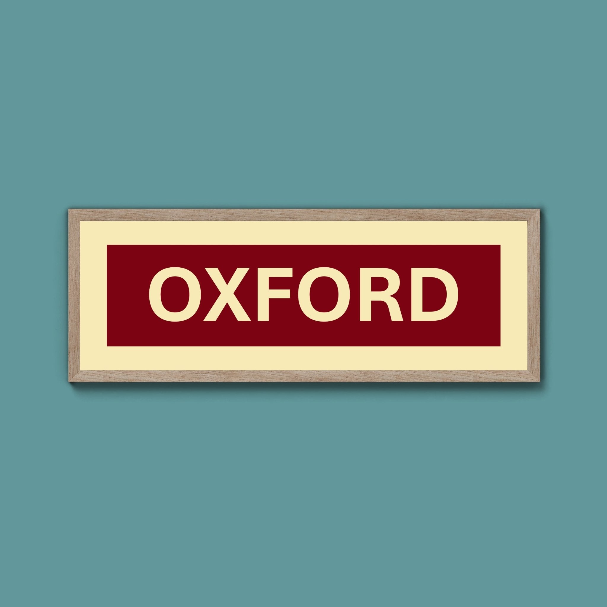 Framed Oxford Street Print - Above The Door