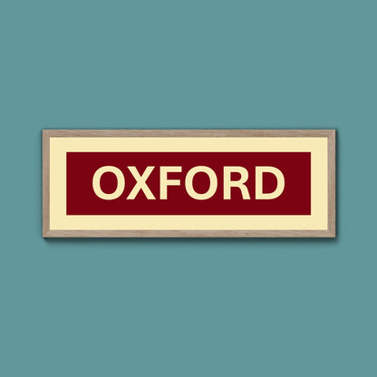 Framed Oxford Street Print - Above The Door