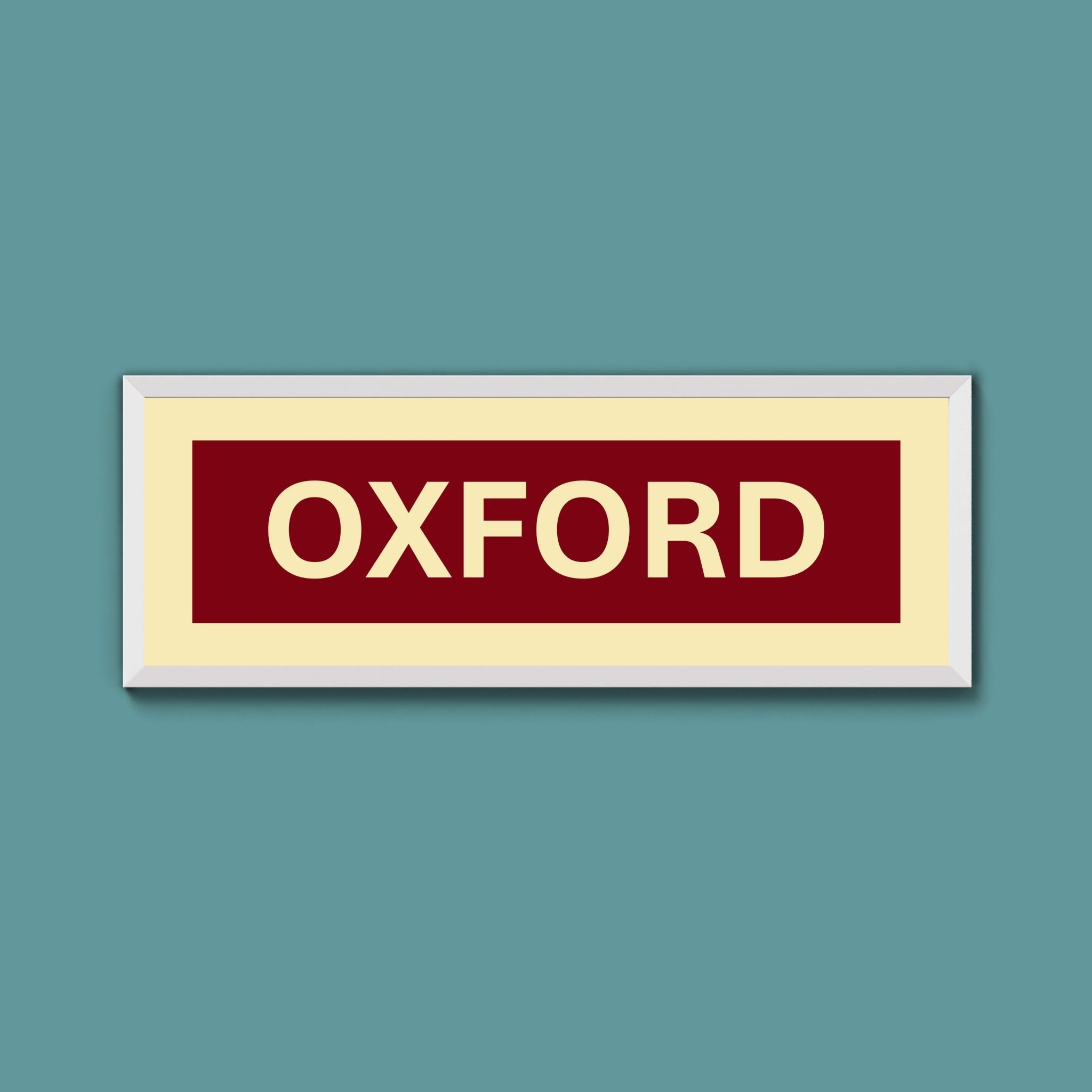 Framed Oxford Street Print - Above The Door