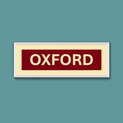 Framed Oxford Street Print - Above The Door