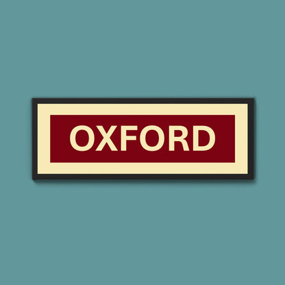 Framed Oxford Street Print - Above The Door