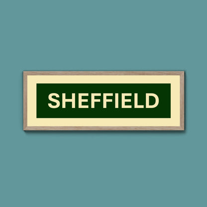 Framed Sheffield Street Print - Above The Door