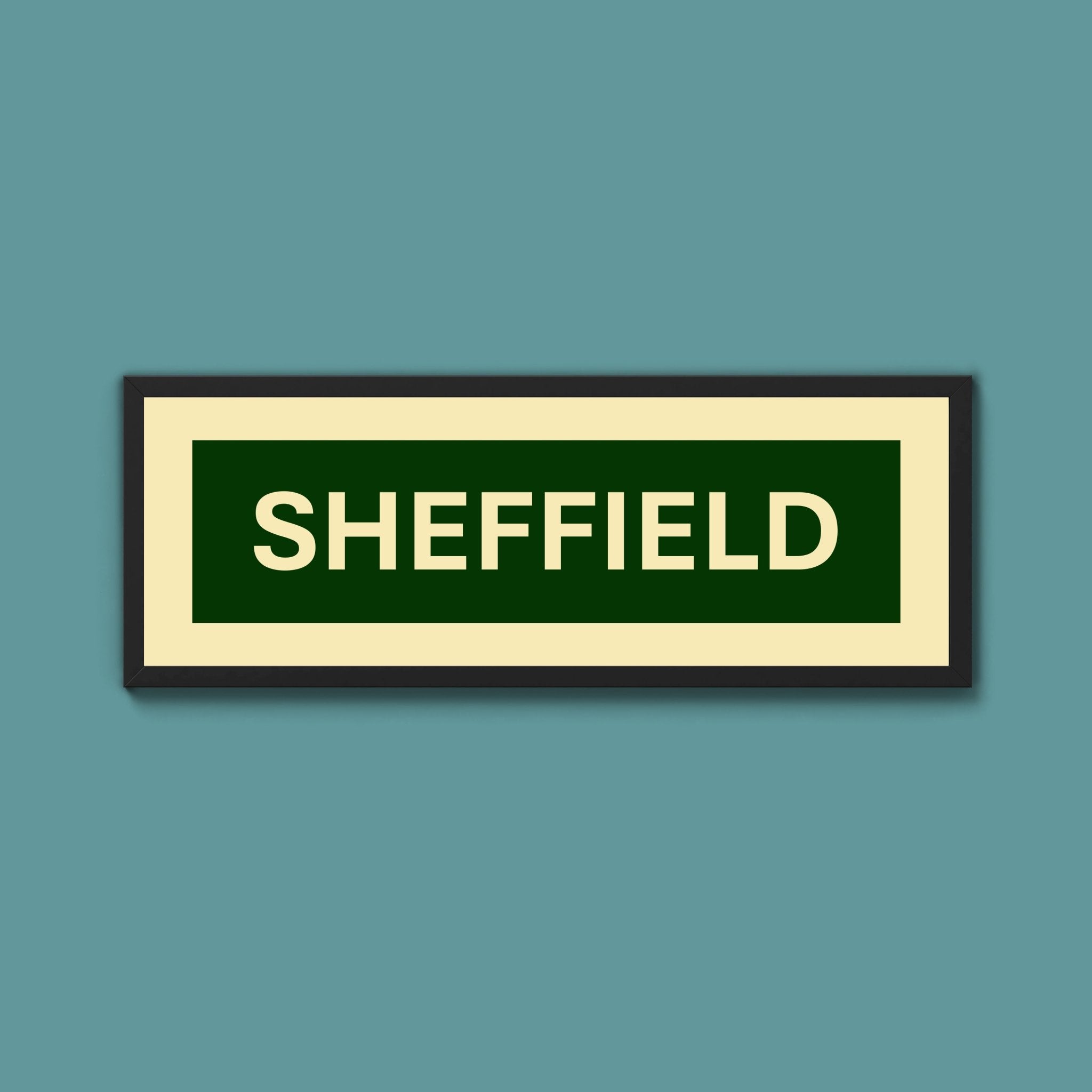 Framed Sheffield Street Print - Above The Door