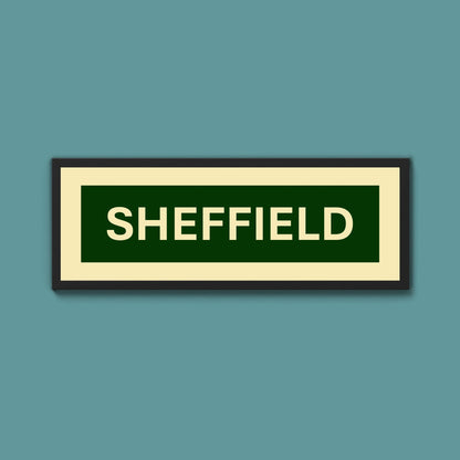 Framed Sheffield Street Print - Above The Door
