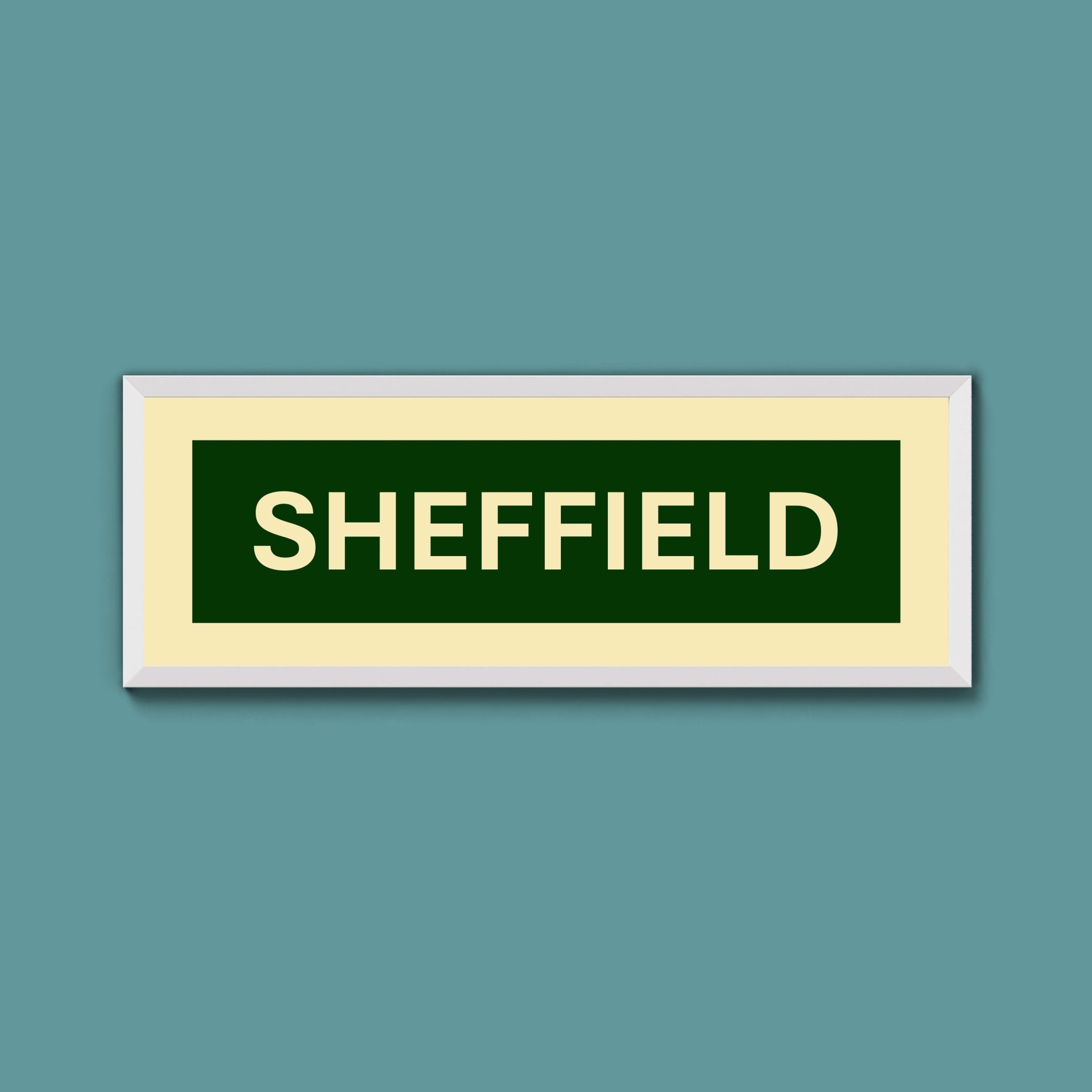 Framed Sheffield Street Print - Above The Door