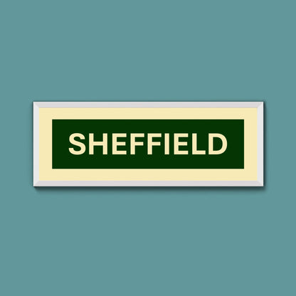 Framed Sheffield Street Print - Above The Door