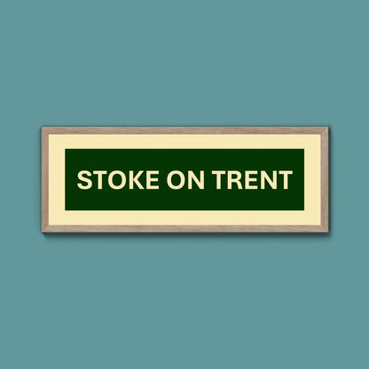 Framed Stoke Street Print - Above The Door