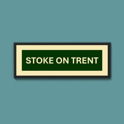 Framed Stoke Street Print - Above The Door