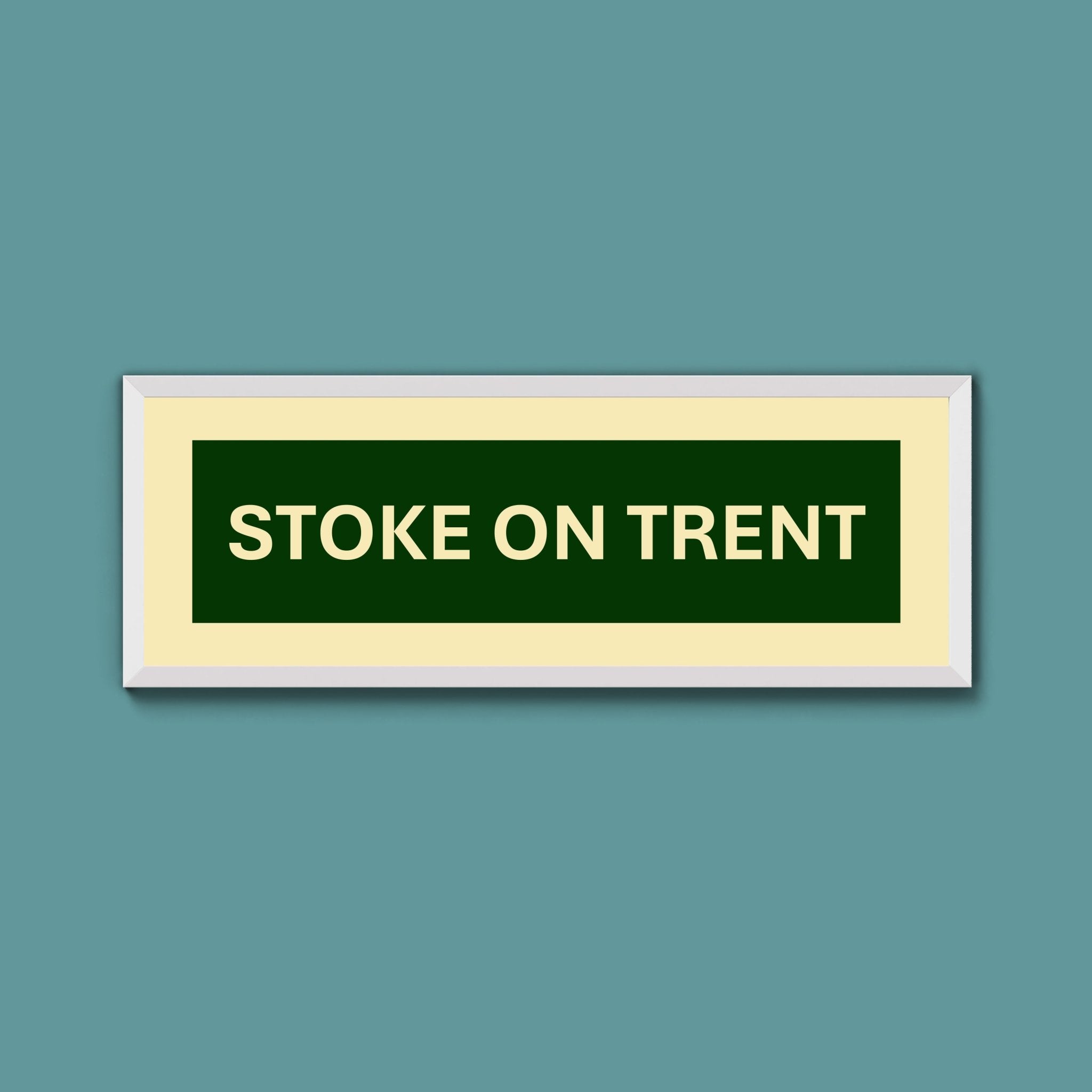 Framed Stoke Street Print - Above The Door