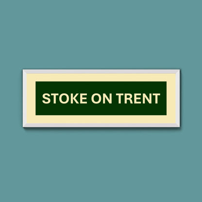 Framed Stoke Street Print - Above The Door