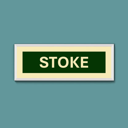 Framed Stoke Street Print - Above The Door