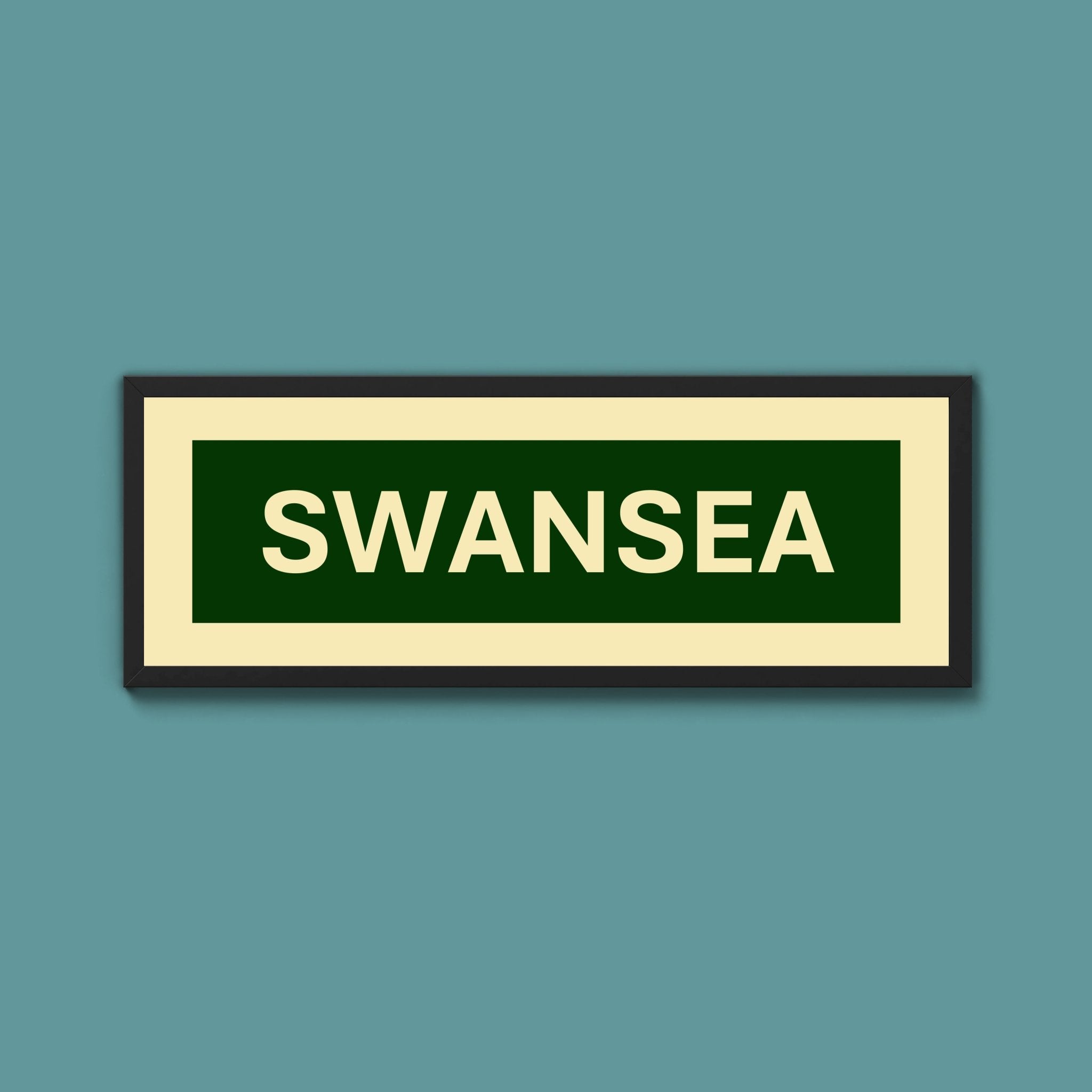 Framed Swansea Street Print - Above The Door