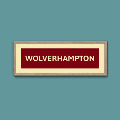 Framed Wolverhampton Street Print - Above The Door