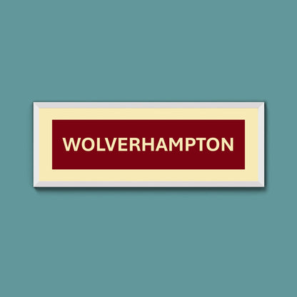 Framed Wolverhampton Street Print - Above The Door