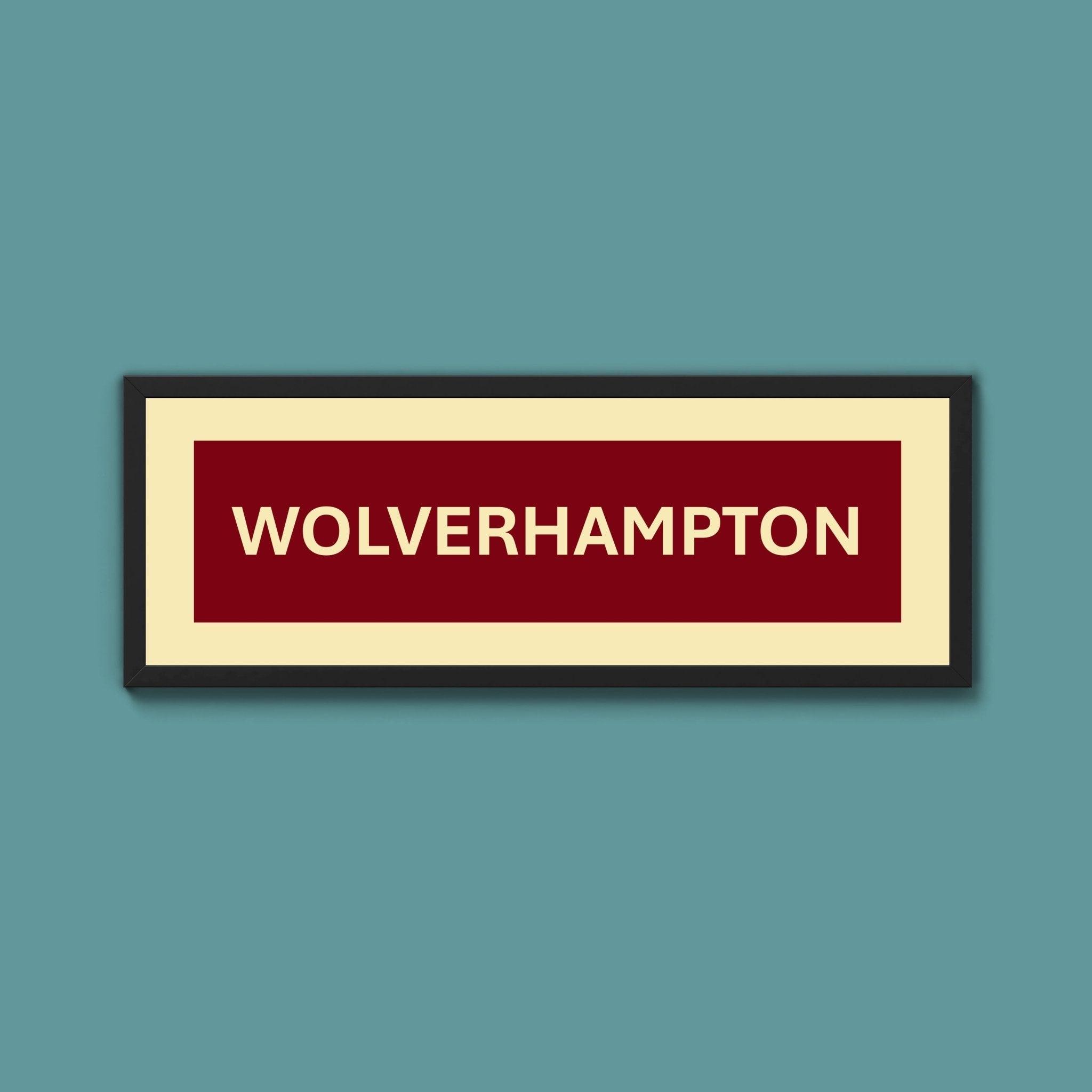Framed Wolverhampton Street Print - Above The Door
