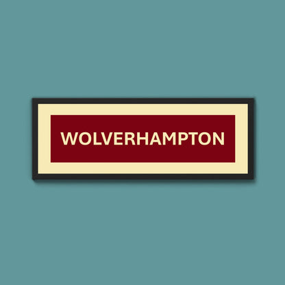 Framed Wolverhampton Street Print - Above The Door