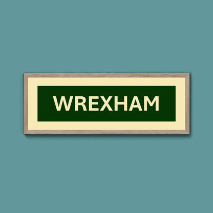 Framed Wrexham Street Print - Above The Door