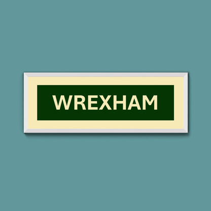 Framed Wrexham Street Print - Above The Door