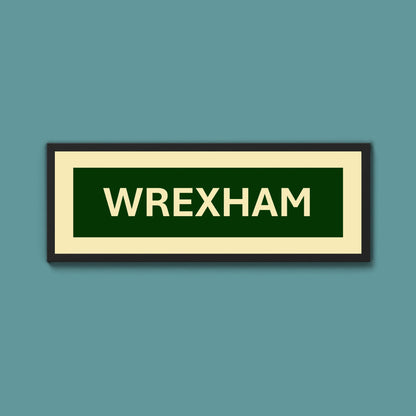 Framed Wrexham Street Print - Above The Door