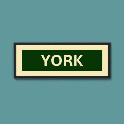 Framed York Street Print - Above The Door