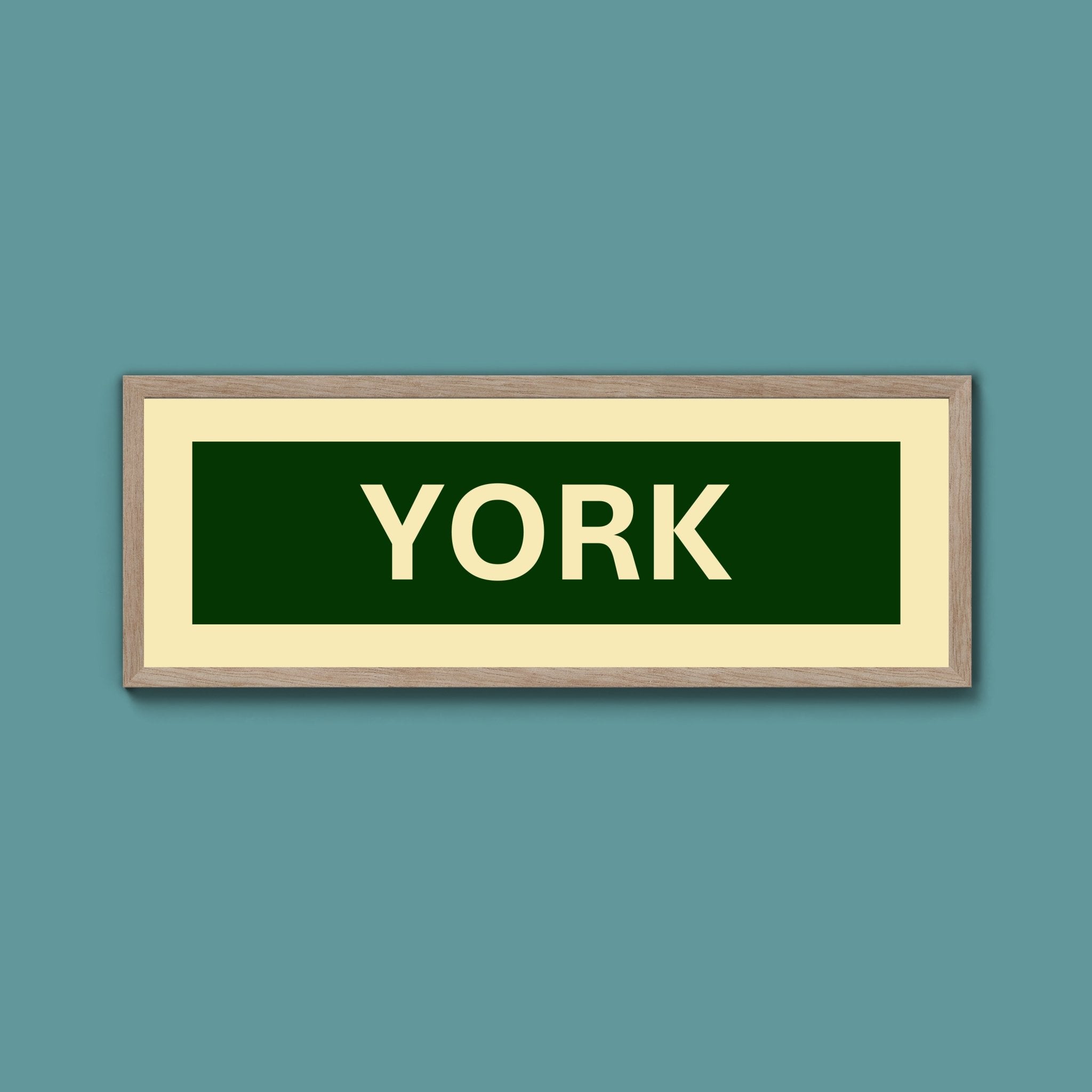 Framed York Street Print - Above The Door