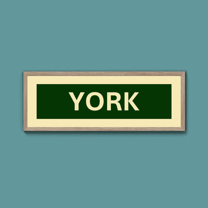Framed York Street Print - Above The Door